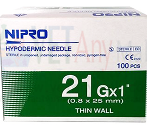 เข็มฉีดยา ยาว 1 นิ้ว ยี่ห้อ Nirpo